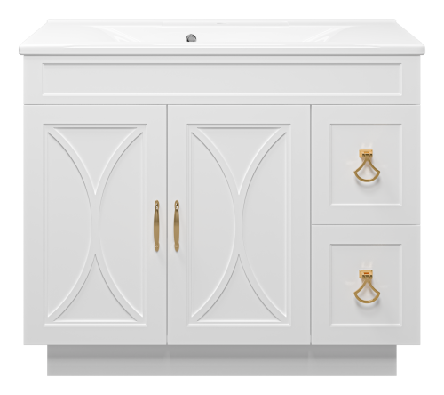 Тумба под раковину Misty Амбра П-Амб0100-011-2Я 97х43х80 напольная - фото 2