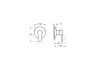 Внешняя часть смесителя Vitra Root Round A42728EXP