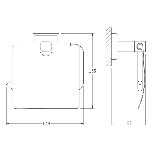Бумагодержатель Artwelle HAGEL 9926 - фото 2