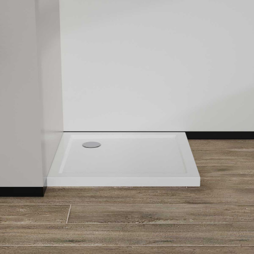 Душевой поддон Vincea H50 VST-5AS-8080 80х80 акрил белый с каркасом - фото 2