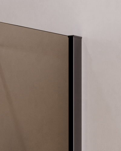 Душевой уголок Cezares SLIDER SLIDER-AH-2-70/80-80/90-BR-GM 70х80 стекло тонированное профиль оружейная сталь без поддона - фото 2