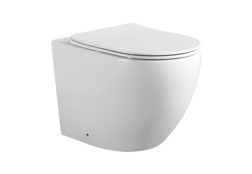 Унитаз приставной Aquatek ЕВРОПА AQ1902-00 белый с сиденьем микролифт безободковый каскадный смыв