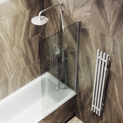 Душевая шторка на ванну Maybah Glass MGV-93-5ш 70х140 стекло тонированное профиль хром ориентация универсальная - фото 4
