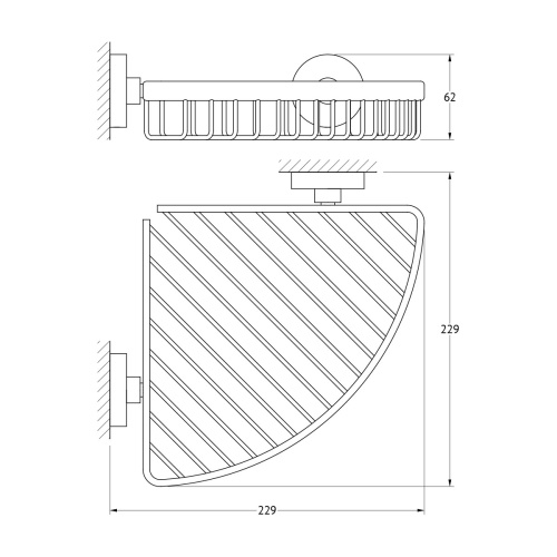 Полка в ванную комнату Artwelle Harmonie HAR 021 - фото 2
