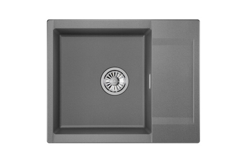 Кухонная мойка Granula 6202, ГРАФИТ 62х50 цвет графит поверхность матовая - фото 2