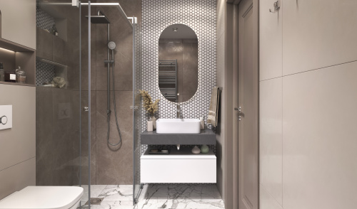 Тумба Velvex UNIT tpUNI.80.H27.Y-223 80х48х27 подвесная цвет белый лед - фото 4