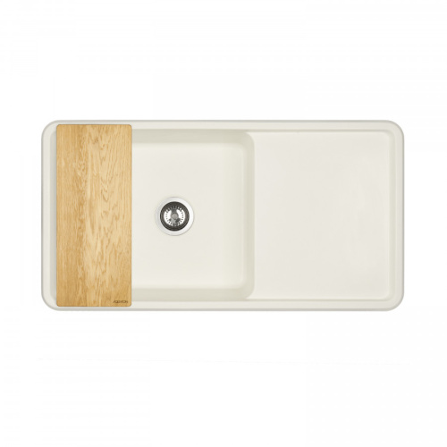 Кухонная мойка Aquaton Беллис 1A725132BS240 97х51 цвет белый - фото 2