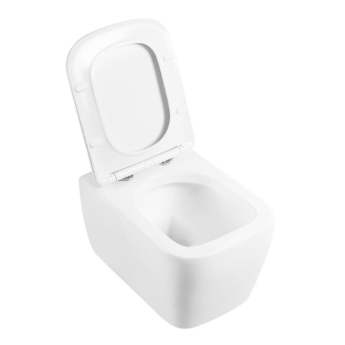 Чаша унитаза подвесная BelBagno VENETO BB132CHR цвет белый без сиденья безободковая каскадный смыв - фото 3