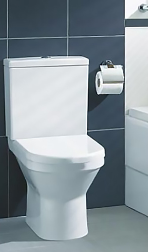 Унитаз напольный с бачком Vitra S50 9797B003-7204 белый с сиденьем микролифт безободковый душевой смыв - фото 2