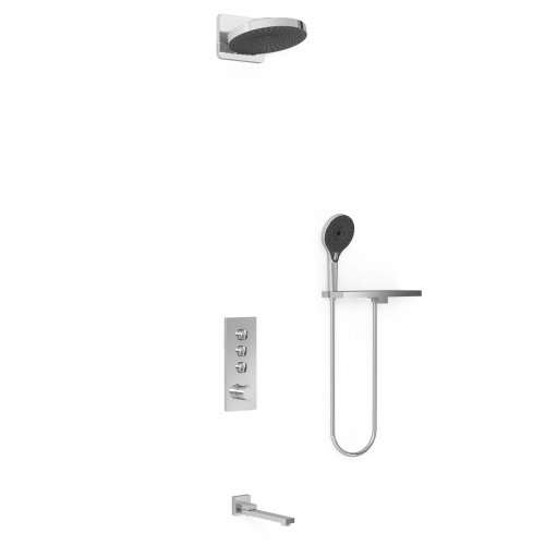 Душевая система Vincea VSFW-433TI1RCH встраиваемая в стену с термостатом - фото 2