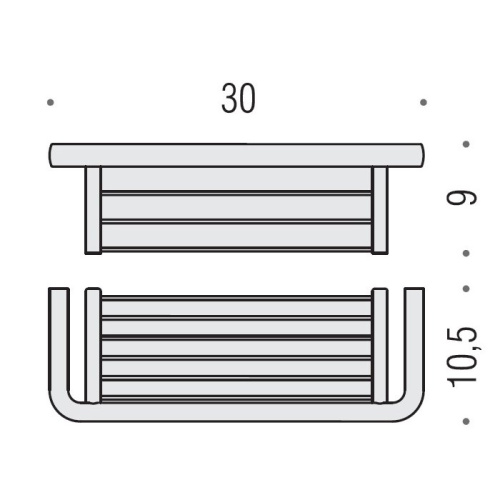 Полка Colombo Lulu B6232.HPS - фото 2