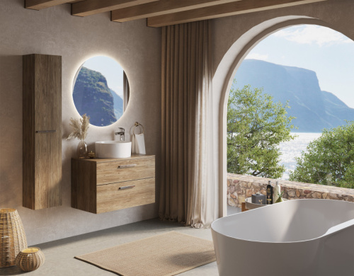 Столешница Roca The Gap A857419517 79х46 накладная цвет светло-коричневый - фото 4