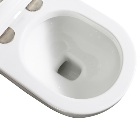 Унитаз приставной Abber Bequem AC1114P белый с сиденьем микролифт импульсный смыв