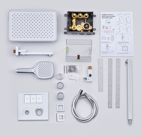 Душевая система ALMAes Nemi TVZ-8811 встраиваемая цвет черный - фото 5