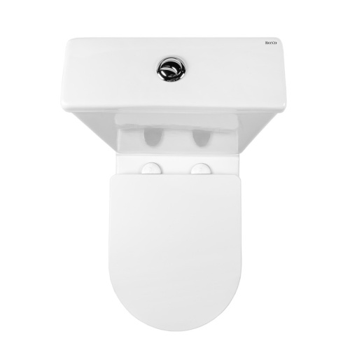 Унитаз напольный с бачком Bond Oval F03-00 белый с сиденьем безободковый душевой смыв - фото 4