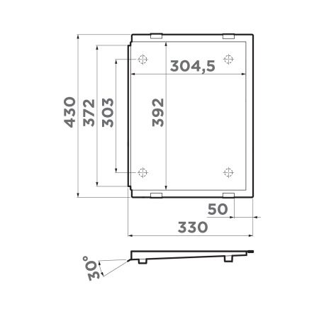 Съемное крыло для моек Omoikiri RE-01-GM 4999018
