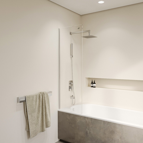 Душевая шторка на ванну RGW Screens 35110562840-11 40х150 стекло прозрачное профиль хром глянцевый ориентация универсальная - фото 3