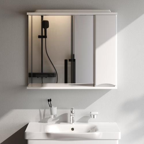 Зеркало-шкаф Am.Pm Like M80MPR0801WG 80х15х78 подвесной цвет белый - фото 3