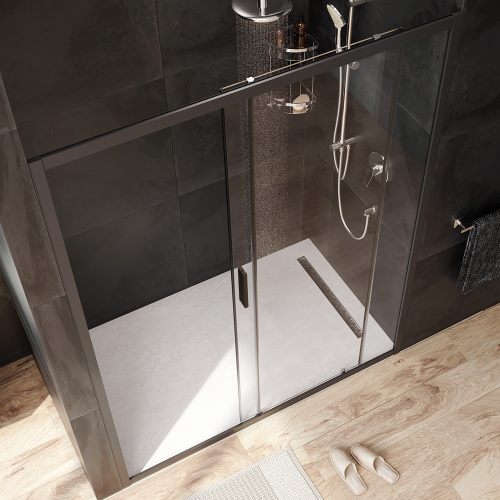 Душевая дверь Am.Pm Gem W90G-150-1-195BT 150х195 стекло прозрачное профиль черный - фото 3