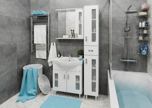 Тумба под раковину Onika Кристалл 107024 66х32х68 напольная - фото 4