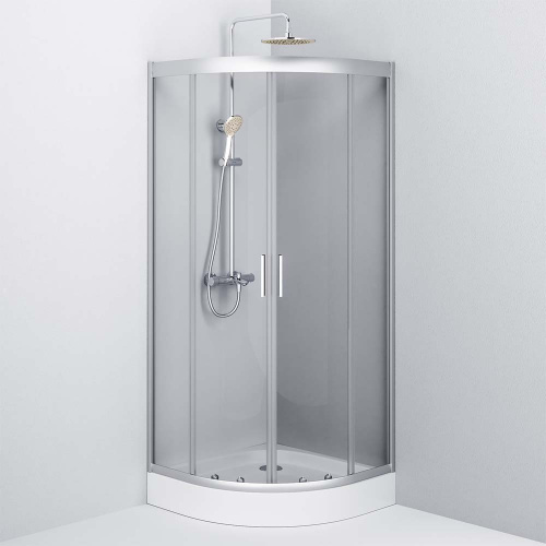 Душевой уголок Am.Pm Gem W90G-401-080WT 80х80 стекло прозрачное профиль хром матовый без поддона - фото 5