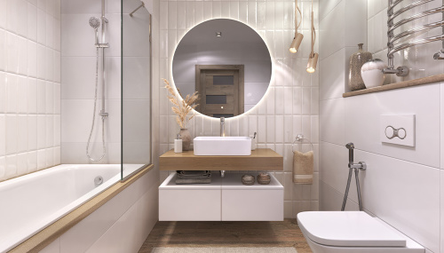 Тумба Velvex UNIT tpUNI.50.H27.Y-211 50х48х27 подвесная цвет белый матовый - фото 5