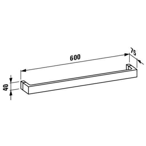 Полка в ванную комнату Laufen Kartell 3.8133.2.090.000.1 - фото 2
