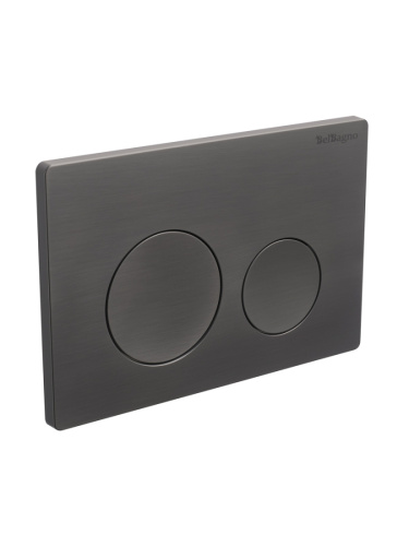 Клавиша смыва механическая BelBagno  BB-03C-GM цвет оружейная сталь - фото 2