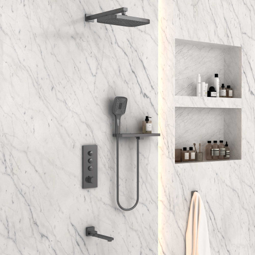 Душевая система Vincea VSFW-431T1RGM встраиваемая в стену с термостатом