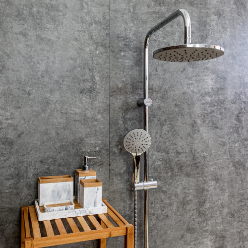 Душевая стойка Agger Breeze A0193500 настенная цвет хром - фото 5