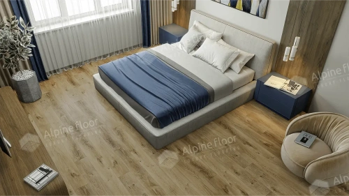 Кварцвиниловая плитка Alpine Floor Liberty Loose Lay ECO 23-3 Дуб Натуральный Отбеленный толщина 0.5 см 43 класс 1227х187 - фото 5