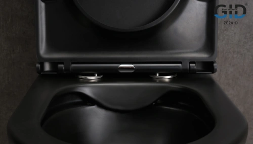 Унитаз напольный с бачком Gid Cortado Tn2189Bm (62248Y) черный матовый с сиденьем микролифт безободковый - фото 5