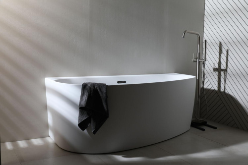 Ванна акриловая Allen Brau Priority 2.31005.20B 160х78 пристенная асимметричная с ножками - фото 4