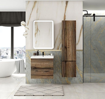 Шкаф-пенал Art&Max TECHNO AM-Techno-1600-AC-SO-LW646-R 40х30х160 подвесной цвет дуб бомонд лофт