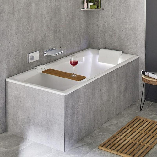 Ванна акриловая Riho STILL SQUARE B099003005 180х80 пристенная прямоугольная без ножек - фото 3