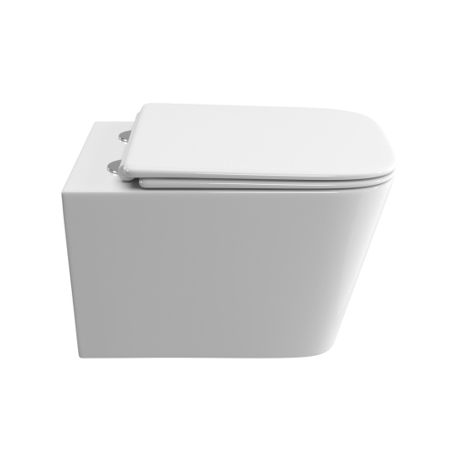 Унитаз подвесной BelBagno DUE BB5171CH-TOR/SC белый с сиденьем микролифт безободковый смыв торнадо - фото 4