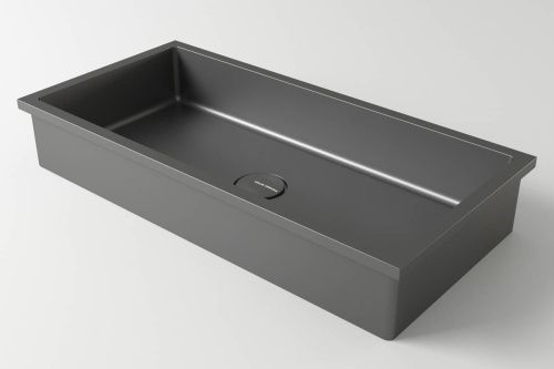 Раковина из искусственного камня Holbi NEPTUNE 65 1.02.013.11.3 70х30 встраиваемая цвет серый