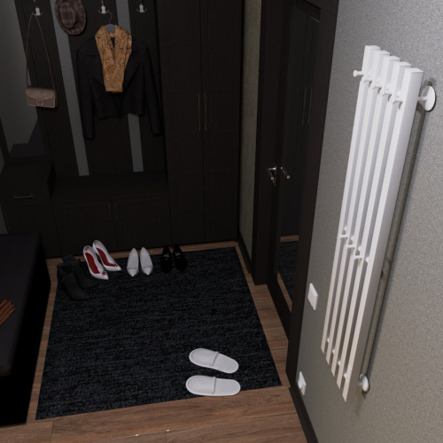 Полотенцесушитель Маргроид Inaro профильный Inaro-12024-1081-9016R 27х120 электрический белый матовый - фото 3