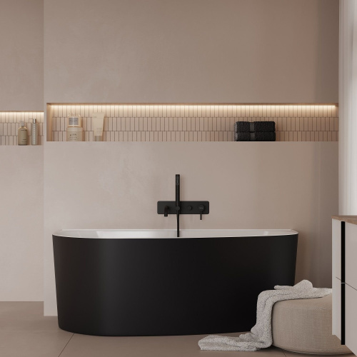 Смеситель для ванны с душем Allen Brau Priority 5.31A05-GB встраиваемый в стену золото - фото 4