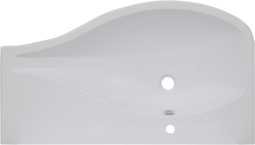 Раковина из литьевого мрамора Aquanet Сопрано НФ-00007873 95х54 полувстраиваемая цвет белый 1 отверстие под смеситель - фото 4