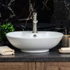 Раковина из сантехнического фарфора Melana 78197-805 50х40 накладная цвет белый 1 отверстие под смеситель