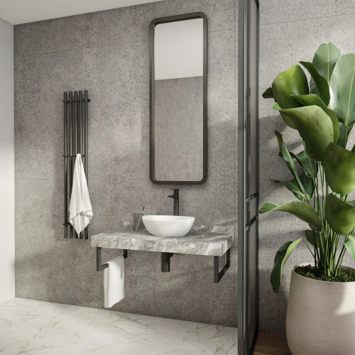 Столешница Teymi Helmi T150210 100х50 подвесная цвет серый - фото 4