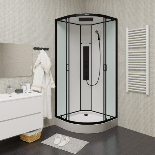 Душевая кабина Parly AMI AMI 90х90 четверть круга с крышей ориентация универсальная - фото 4