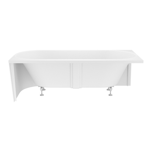 Ванна акриловая Wellsee Collaro 289104000 180х80 пристенная асимметричная с ножками - фото 3