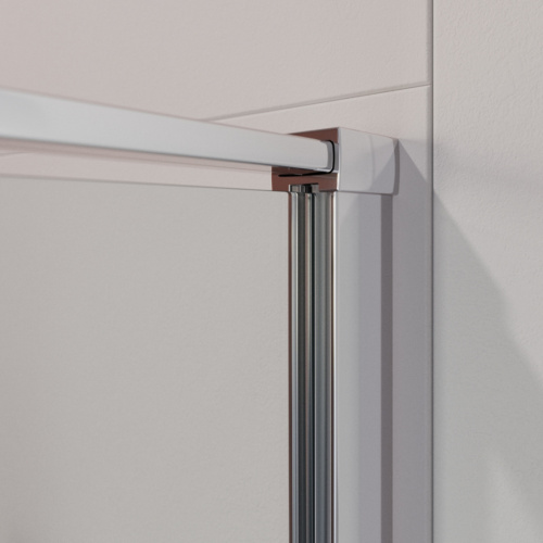 Душевой уголок Cezares LINER LINER-A-1-90-C-Cr-L 90х90 стекло прозрачное профиль хром глянцевый без поддона - фото 5