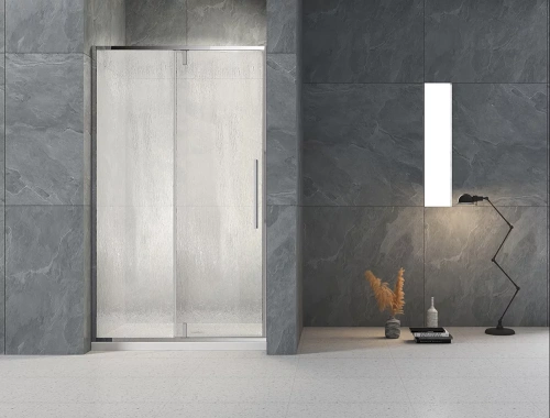 Душевая дверь Veconi Vianno VN34R-120-06-C7 120х195 стекло рифленое профиль хром глянцевый - фото 2