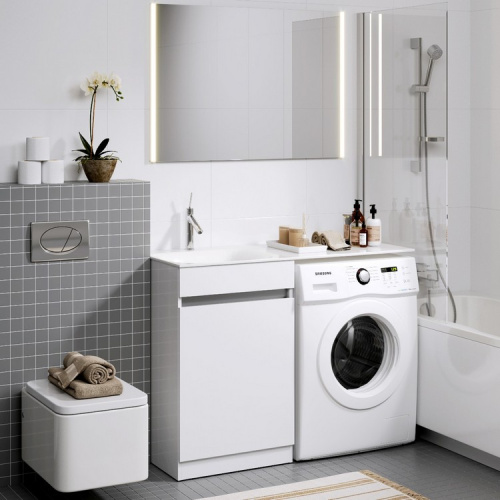 Тумба под раковину Aqwella Y FOR0105KL 54х49х87 напольная цвет белый - фото 2