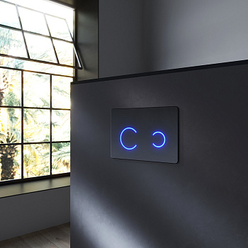 Клавиша смыва сенсорная Am.Pm Touch Pro I0450B38 цвет черный