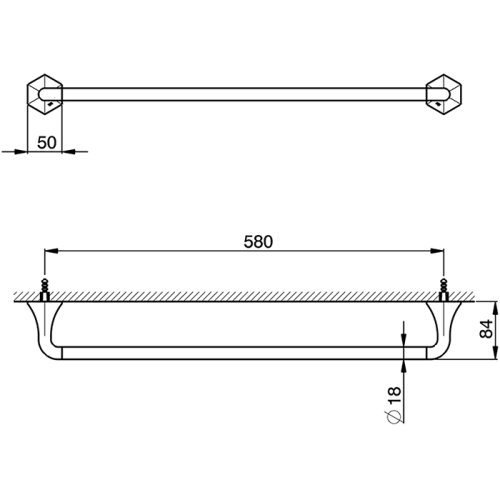 Полотенцедержатель Cisal Cherie CE09010221 - фото 2