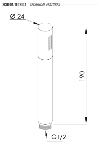 Душевая лейка Remer 317MMXVX округлая - фото 2
